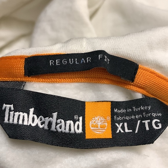 NEW TIMBERLAND TREE LOGO VINTAGE WHITE HOODIE MENS Size XL - Picture 5 of 7